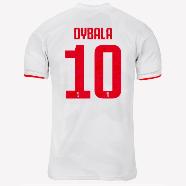 Camiseta Juventus NO.10 Dybala 2ª 2019 2020 Gris Blanco